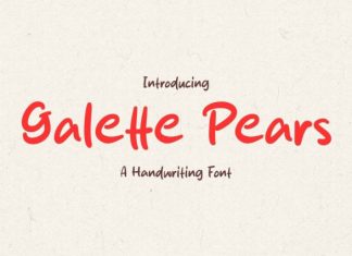 Galette Pears Font preview image 1