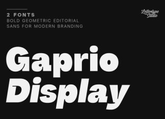 Gaprio Display Font preview image 1