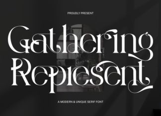 Gathering Represent Font preview image 1