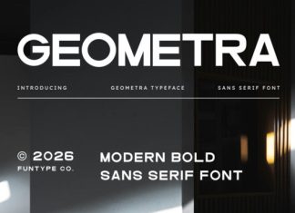 Geometra Font preview image 1