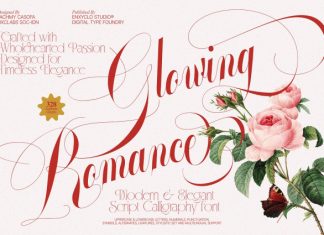 Glowing Romance Font preview image 1