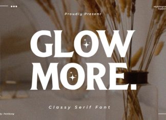 Glowmore Font preview image 1