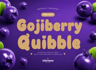 Gojiberry Quibble Font preview image 1