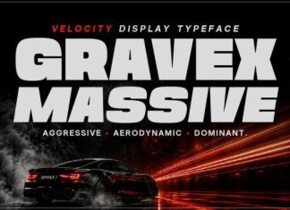 Gravex Massive Font preview image 3