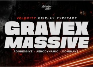 Gravex Massive Font preview image 1