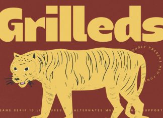 Grilleds Font preview image 1