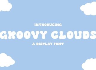 Groovy Clouds Font preview image 1