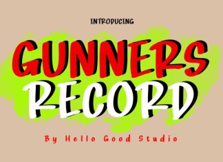 Gunners Record Font preview image 1
