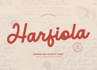 Harfiola Font preview image 1