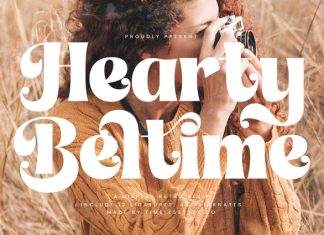 Hearty Beltime Font preview image 1