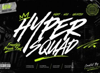 Hyper Squad – Freestyle Brush Font preview image 1