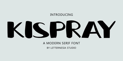 Kispray Font preview image 1