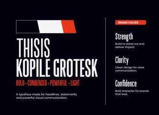 Kopile – Condensed Sans Serif Typeface Font preview image 3
