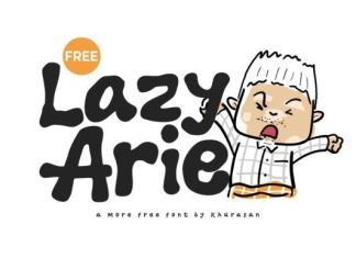 Lazy Arie Font preview image 1