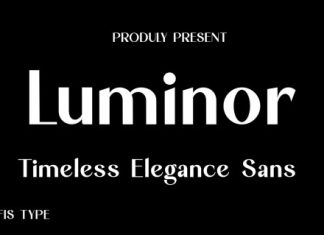 Luminor Font preview image 1