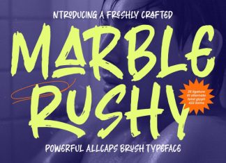 Marble Rushy Font preview image 1