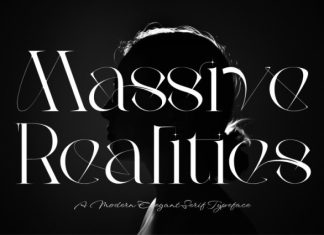 Massive Realities Font preview image 1