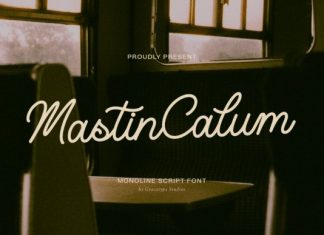 Mastin Calum Font preview image 1