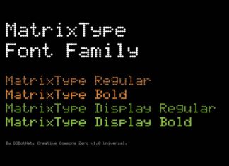 MatrixType Font preview image 1