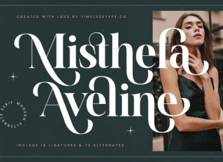 Misthefa Aveline Font preview image 1
