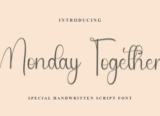 Monday Together Font preview image 1