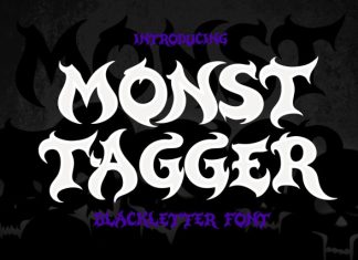 Monst Tagger Font preview image 1