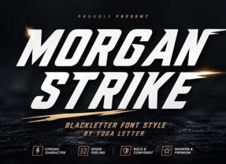 Morgan Strike Font preview image 1