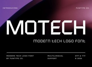 Motech Font preview image 1