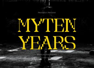 Myten Years Font preview image 1