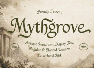 Mythgrove Font preview image 1