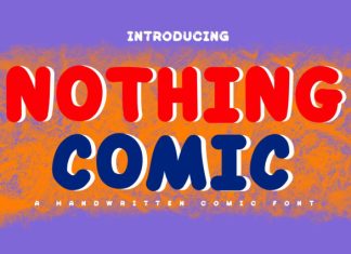 Nothing Comic FontNothing Comic Font preview image 1