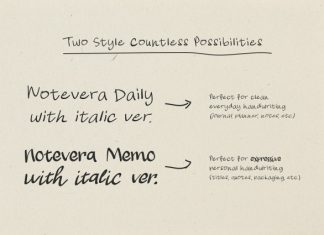 Notevera Font preview image 2