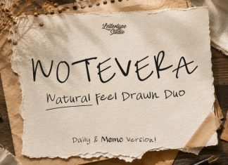 Notevera Font preview image 1