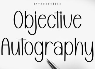Objective Autography Font preview image 1