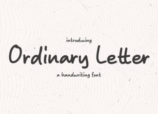 Ordinary Letter Font preview image 1