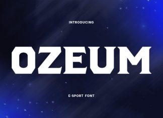 Ozeum Font preview image 1