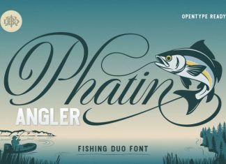 Phatin Angler Font preview image 1
