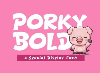 Porky Bold Font preview image 1