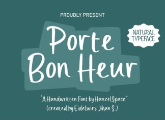 Porte Bon Heur Font preview image 1