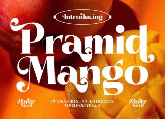Pramid Mango Font preview image 1