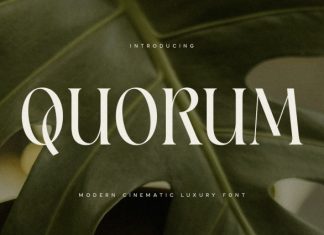 Quorum Font preview image 1