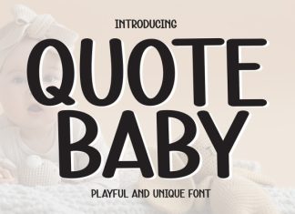 Quote Baby Font preview image 1