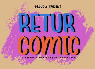 RETUR COMIC FONT preview image 1