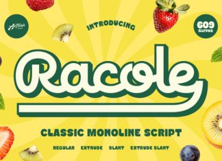 Racole Font preview image 1