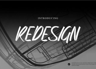 Redesign Font preview image 1