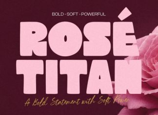 Rose Titan Font preview image 1