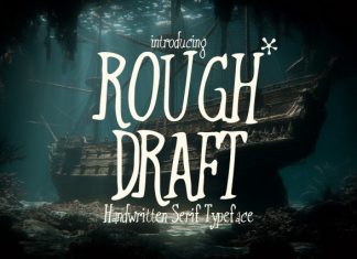Rough Draft Font preview image 1
