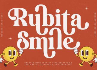 Rubita Smile Font preview image 1