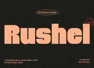 Rushel Font preview image 1