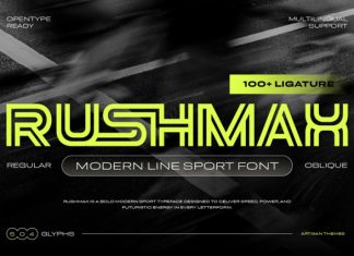 Rushmax Font preview image 1